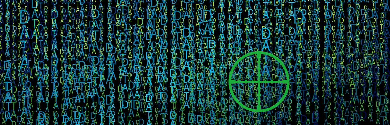 Abstract image conveying targeting of data